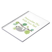 Personalisierter Textspass Notizblock (Linke Seite)