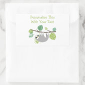 Personalisierter Textspass Rechteckiger Aufkleber (Tasche)