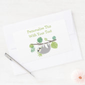 Personalisierter Textspass Rechteckiger Aufkleber (Umschlag)