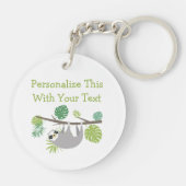 Personalisierter Textspass Schlüsselanhänger (Rückseite)