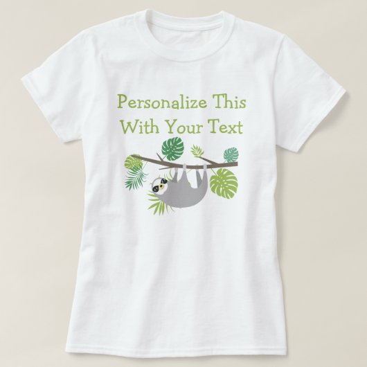 Personalisierter Textspass T-Shirt (Design vorne)
