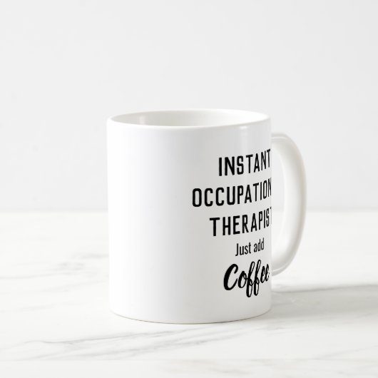 Personalisierter Therapeut (beruflich, ABA, Rede) Kaffeetasse (VorderseiteRechts)