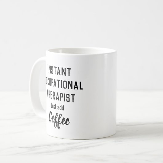 Personalisierter Therapeut (beruflich, ABA, Rede) Kaffeetasse (Vorderseite Links)
