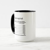 Personalisierter Therapeut Ernährung Fakten, Zwei- Tasse (Vorderseite Links)