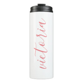Personalisierter Thermischer Tumbler| weiß Thermosbecher