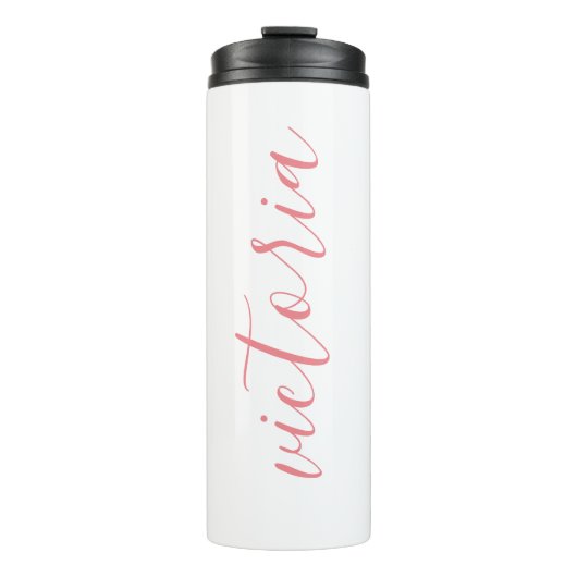 Personalisierter Thermischer Tumbler| weiß Thermosbecher (Vorderseite)
