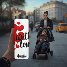Personalisierter Thermobecher mit Liebe