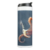 Personalisierter Thermobecher Oktopus individuell  Thermosbecher (Nach links gedreht)
