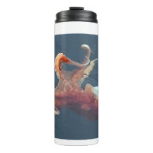 Personalisierter Thermobecher Oktopus konfigurierb