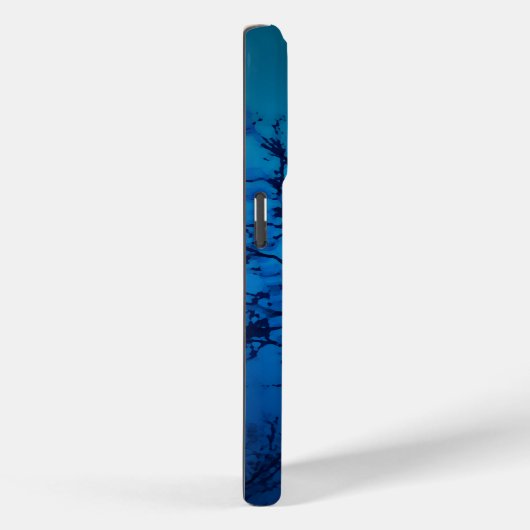 Personalisierter Thru das Glas, weinend Bäume blau Case-Mate iPhone Hülle (Rückseite / Rechts)