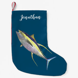 Personalisierter Thunfisch-Strumpf Kleiner Weihnachtsstrumpf