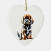 Personalisierter tibetischer Mastiff Puppy Keramik Ornament (Rechts)