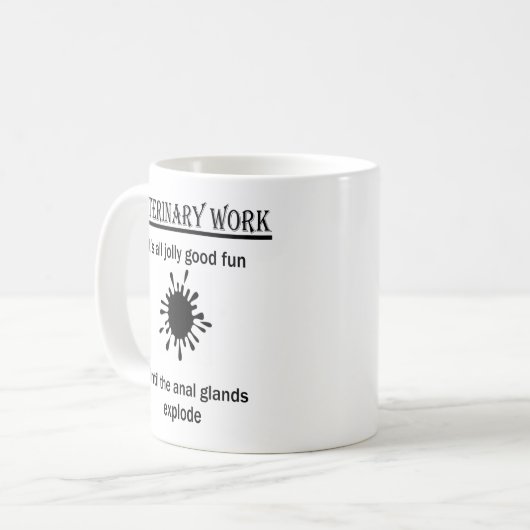 Personalisierter Tierarzt Kaffeetasse (Vorderseite Links)