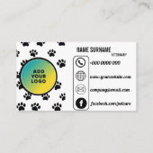 Personalisierter Tierarztausweis Visitenkarte (Rückseite)