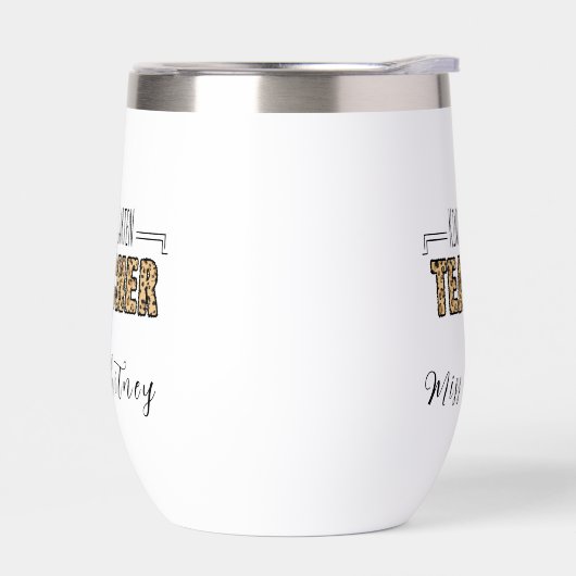 Personalisierter Tigerdrucklehrer (Links)