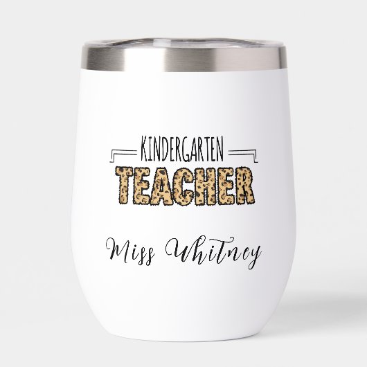 Personalisierter Tigerdrucklehrer (Rückseite)