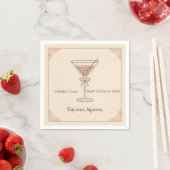 Personalisierter Tiny Toast Big News Serviette (Beispiel)