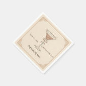 Personalisierter Tiny Toast Big News Serviette (Ecke)