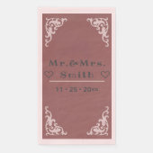 Personalisierter Tisch Napkin - Blushing Champagne Serviette (Vorderseite)