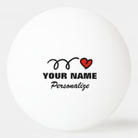 Personalisierter Tischtennisball für Tischtennis