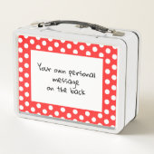 Personalisierter Toadstol, Elf & Dragonfly Metall Brotdose (Rückseite)