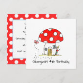 Personalisierter Toadstool, Elf & Schmetterling Ei (Vorne/Hinten)