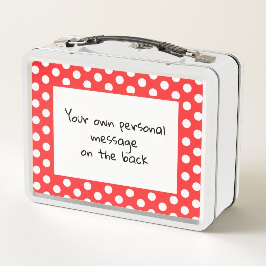 Personalisierter Toadstool, Elf & Spider Metall Brotdose (Rückseite)