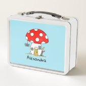 Personalisierter Toadstool, Elf & Spider Metall Brotdose (Vorderseite)