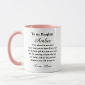 Personalisierter Tochter-Mug Tasse (Links)