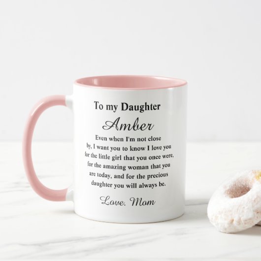 Personalisierter Tochter-Mug Tasse (Mit Donut)