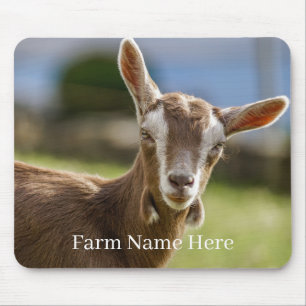 Personalisierter Toggenburger Milchziegenhof Kid Mousepad