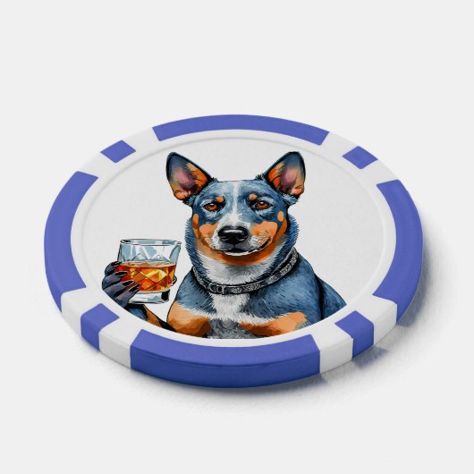 Personalisierter Top Dog Composite Poker Chips (Einzeln)