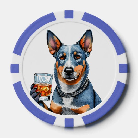 Personalisierter Top Dog Composite Poker Chips (Vorderseite)
