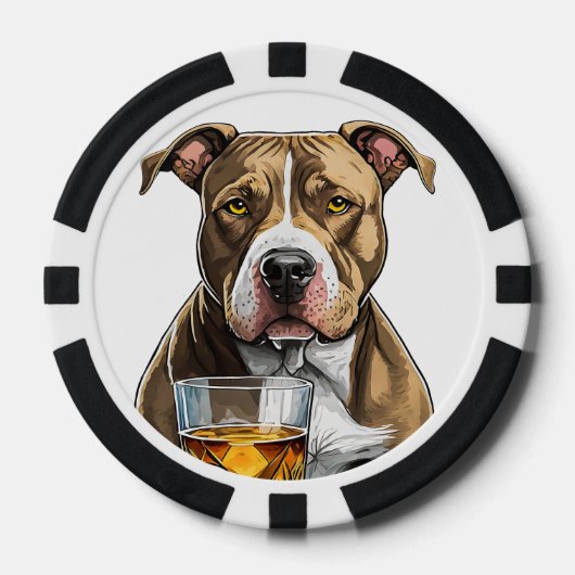 Personalisierter Top Dog Composite Poker Chips (Vorderseite)