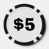 Personalisierter Top Dog Composite Poker Chips (Rückseite)