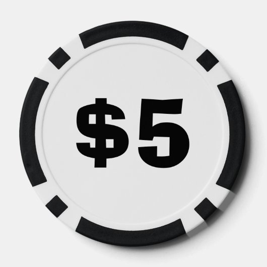 Personalisierter Top Dog Composite Poker Chips (Rückseite)