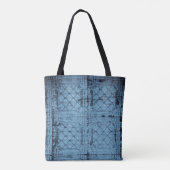 Personalisierter Totbeutel Rustikale Zinndecke Tasche (Rückseite)