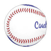 Personalisierter Trainer Nummer 1 Baseball (Vorderseite Links)