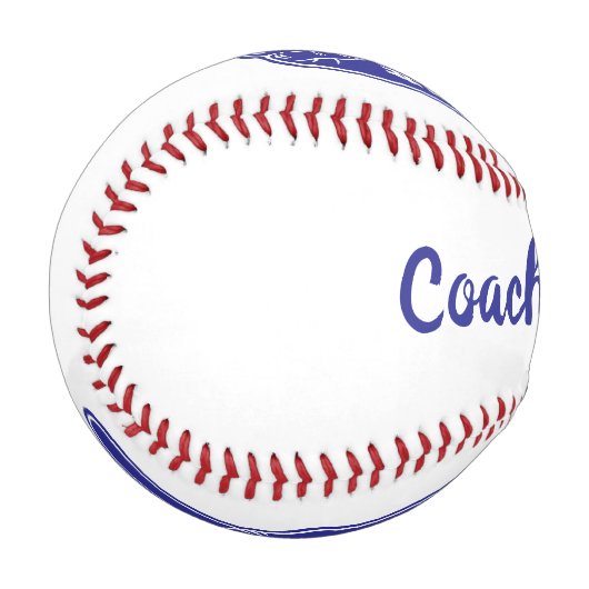 Personalisierter Trainer Nummer 1 Baseball (Vorderseite Links)