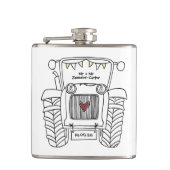 Personalisierter Traktor Flachmann (Vorderseite)