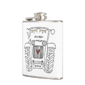 Personalisierter Traktor Flachmann (Links)