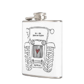 Personalisierter Traktor Flachmann (Links)