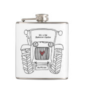 Personalisierter Traktor Flachmann (Vorderseite)