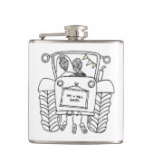 Personalisierter Traktor Flachmann (Vorderseite)