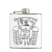 Personalisierter Traktor Flachmann (Vorderseite)