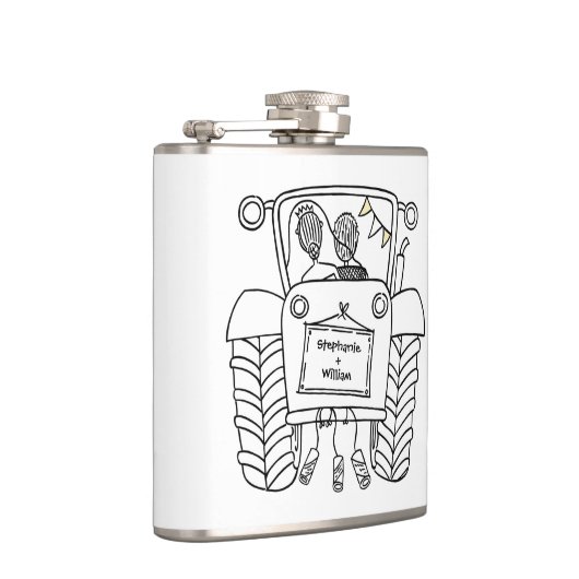 Personalisierter Traktor Flachmann (Rechts)