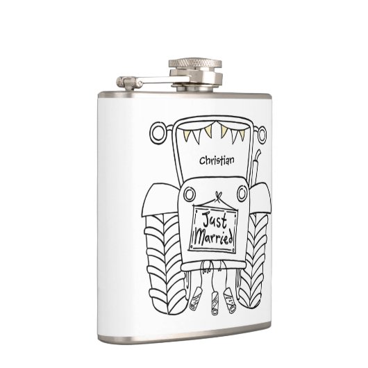 Personalisierter Traktor Flachmann (Rechts)