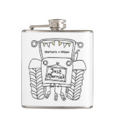 Personalisierter Traktor Flachmann (Vorderseite)