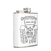 Personalisierter Traktor Flachmann (Rechts)