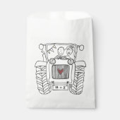 Personalisierter Traktor Land Wedding Gefallen Tas Geschenktütchen (Vorderseite)
